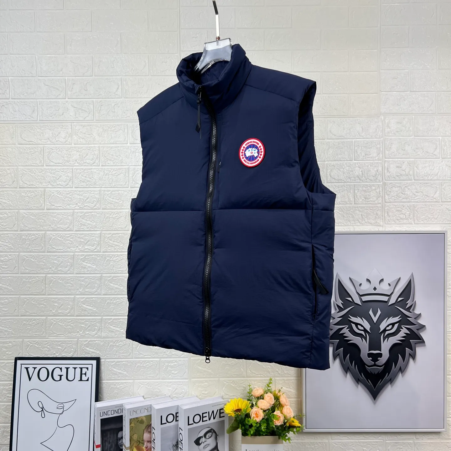 Style number: Y Canada Goose Canada Goose 4160M Lodge men's lightweight down vest [Authentic grade] Color: Black red label Size: S M L XL XXL